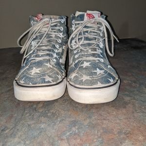 Vans Shoes Sk8 Hi Slim(washed/stars/blue)